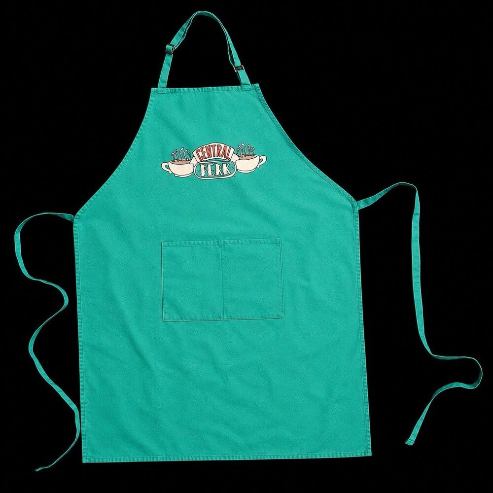 Friends Central Perk Adjustable Green Cotton Apron Adult Size